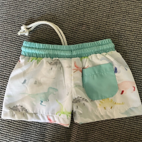 “B” Monogrammed Baby Boy Bathing Suit - Picture 2 of 3